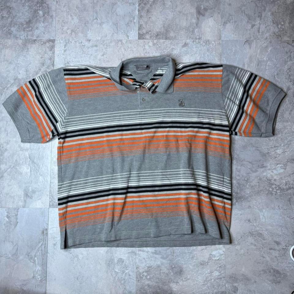 Y2k Striped Polo